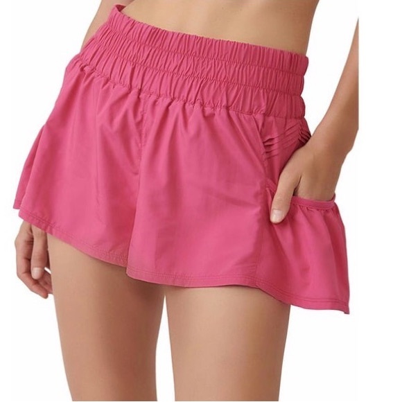 Free People FP Movement Get Your Flirt On Pink Shorts size S - Picture 1 of 7